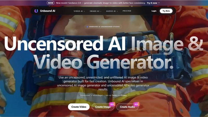 UnboundAI application interface and features